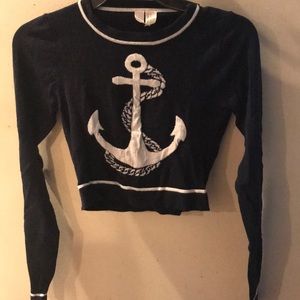 Forever 21 Anchor Crop Sweater